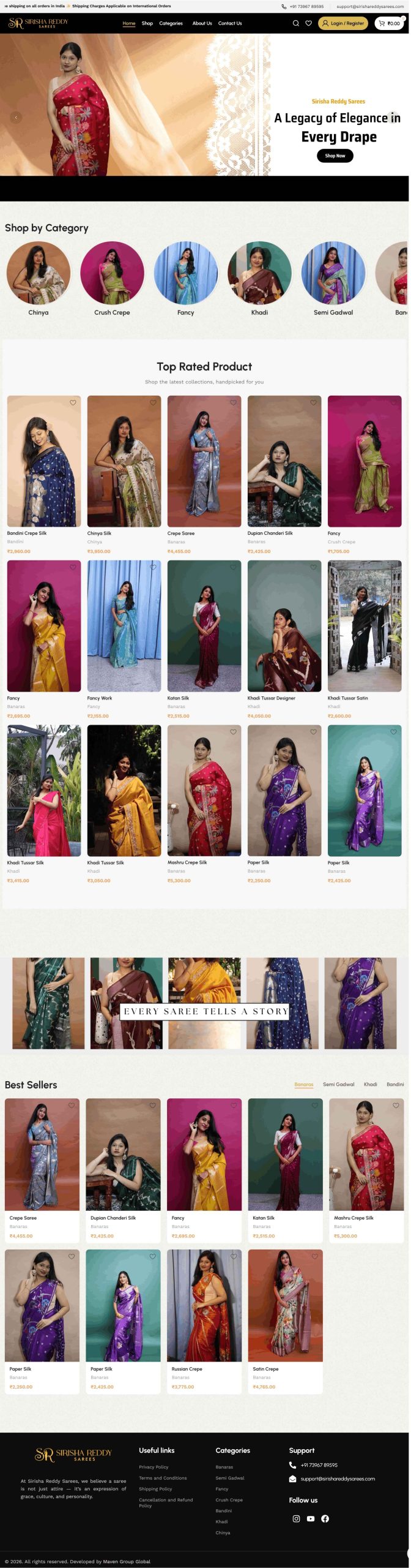 Sirisha Reddy Sarees