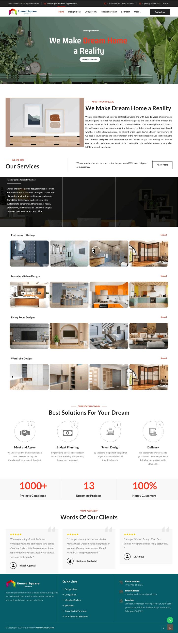 Round Square Interiors