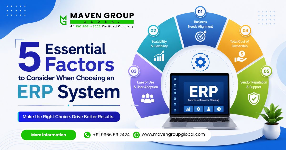 5 Essential Factors to Consider When Choosing an ERP System