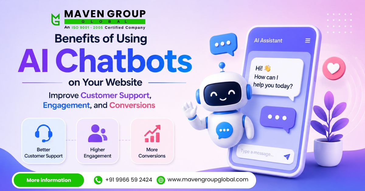 Benefits of Using AI Chatbots on Your Website: Improve Customer Support, Engagement, and Conversions